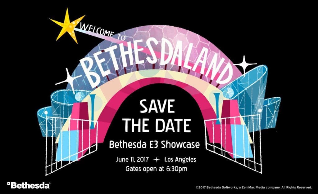 bethesda E3 2017 invite bethesda E3 2017 invite