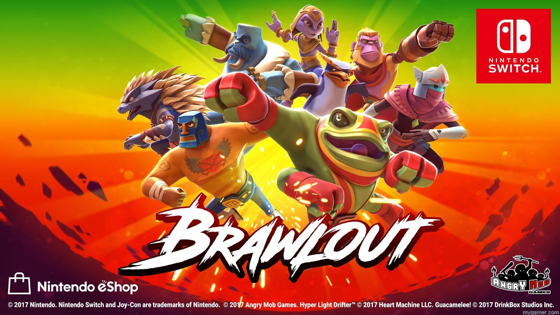 Brawlout Switch banner