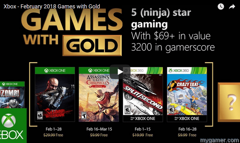 Games with Gold Feb 2018