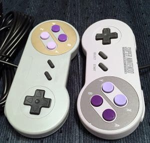 Old Skoll Super Controller for SNES Classic compare