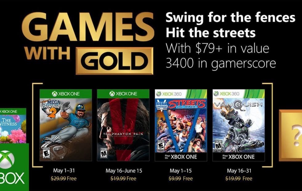 Games with Gold May 2018