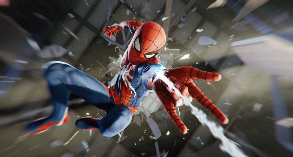 spider man ps4 preview glass spider man ps4 preview glass