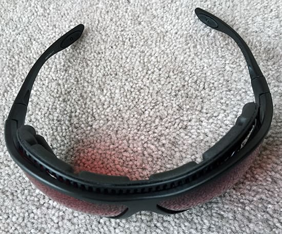 Safety Blue Sleep Savior Glasses top down Safety Blue Sleep Savior Glasses top down