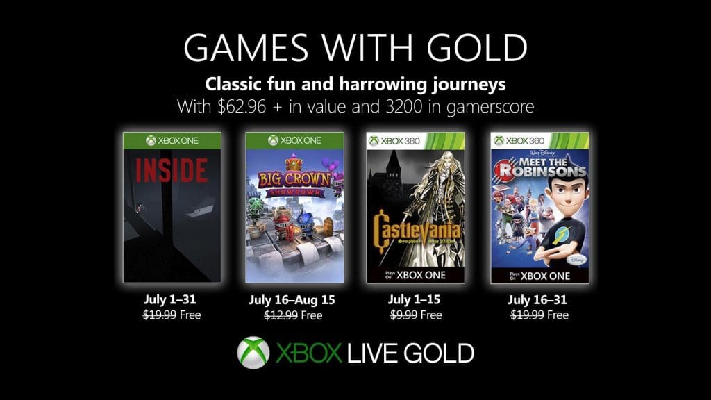 Xbox Games with Gold July 2019
