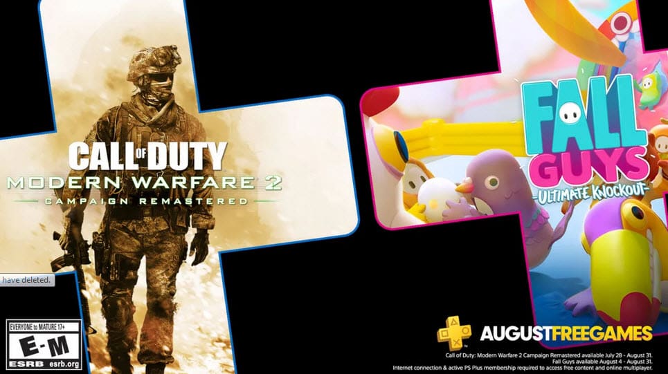 August PS Free PS4 games