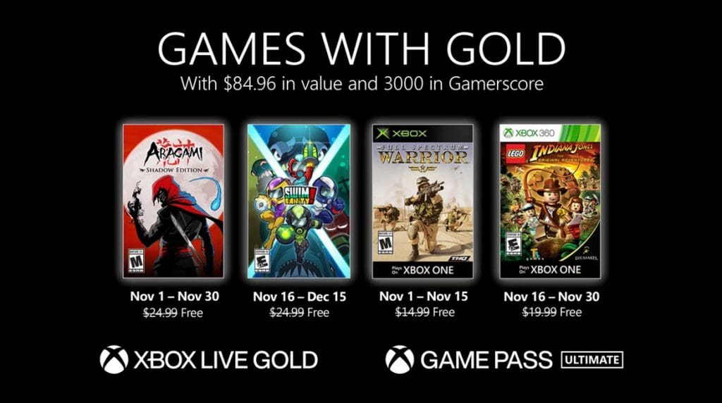 games with gold Nov 2020