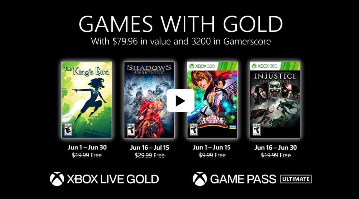 Xbox games with Gold June 2020 free