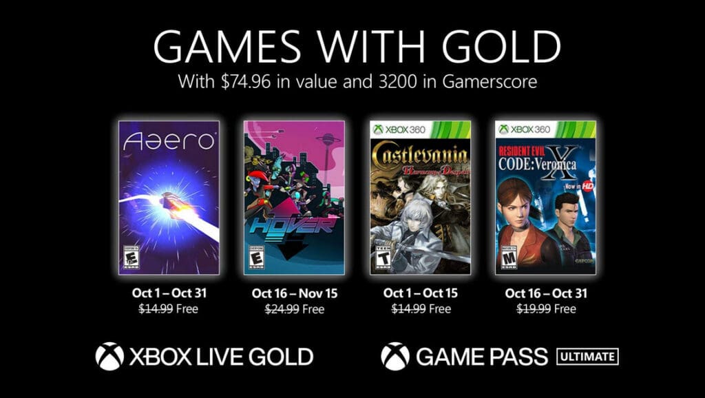 Xbox Gold Oct 2021 Xbox Gold Oct 2021