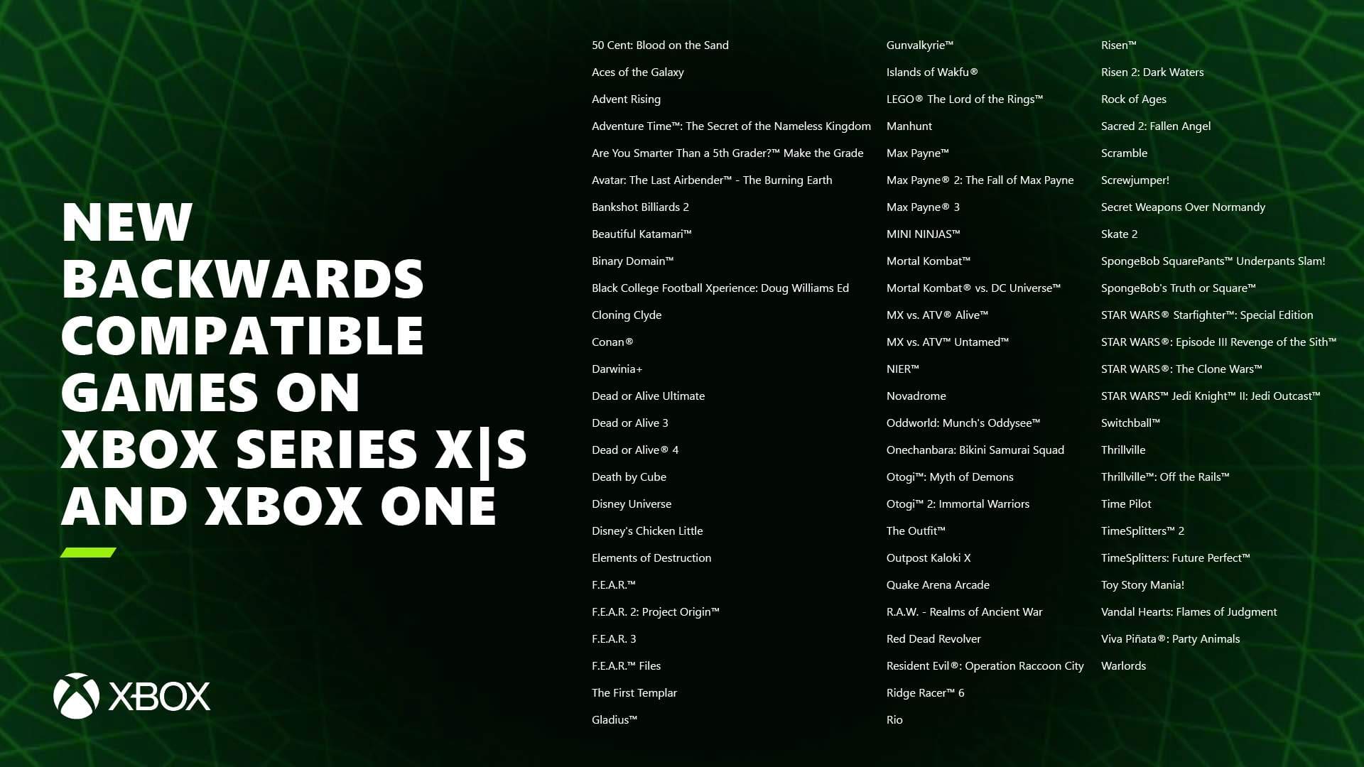 Xbox Series X backwards compatible