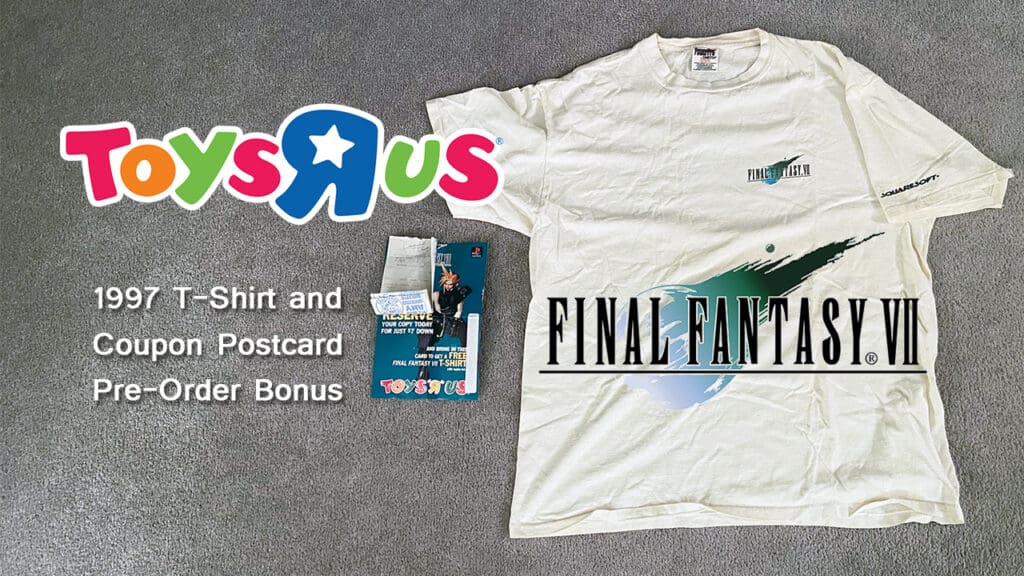 Final Fantasy VII shirt ToysRus Final Fantasy VII shirt ToysRus
