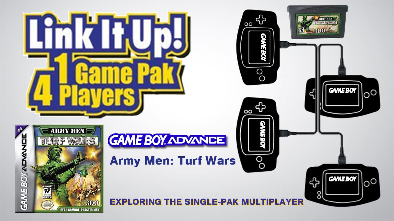 GBA Single Pak link Army Men Turf Wars