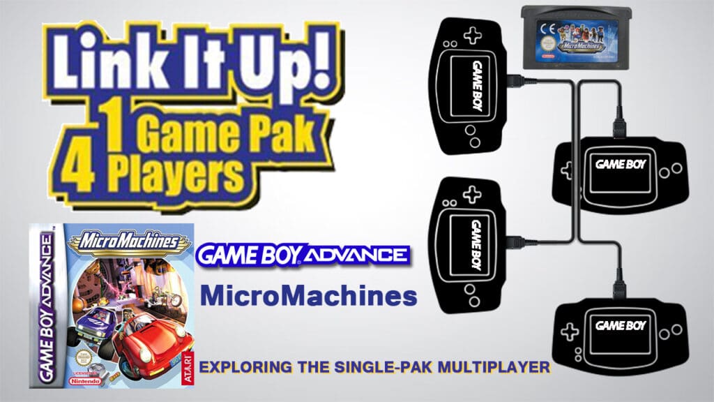 GBA Single Pak link MicroMachines