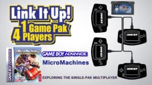 GBA Single Pak link MicroMachines
