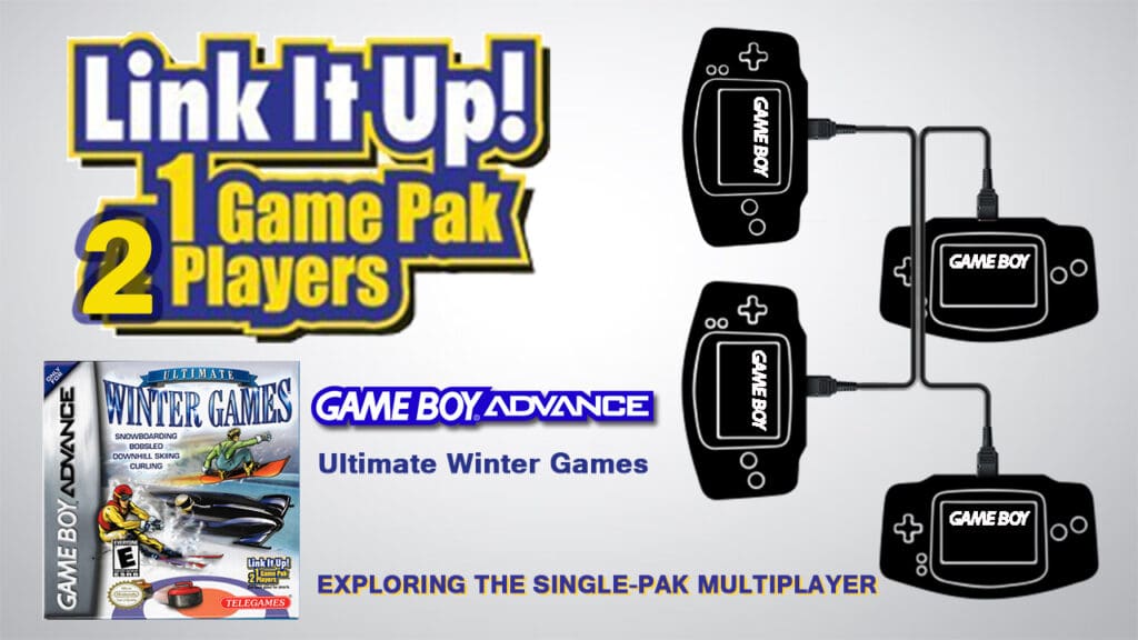 GBA Single Pak link Ultimate Winter Games GBA Single Pak link Ultimate Winter Games