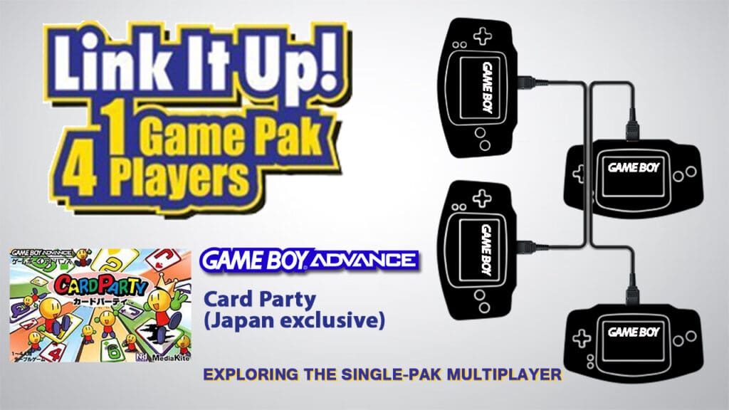 GBA Single Pak link Card Party GBA Single Pak link Card Party