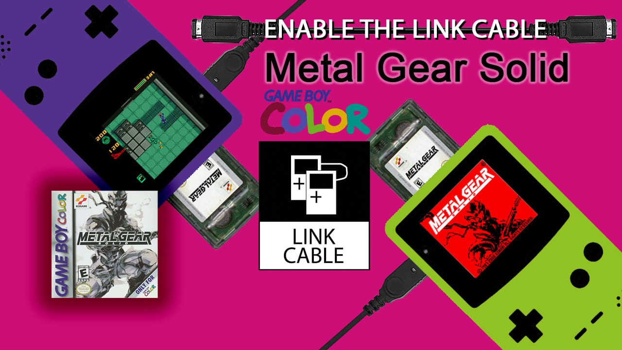 Enable Link Cable Metal Gear Solid GBC banner