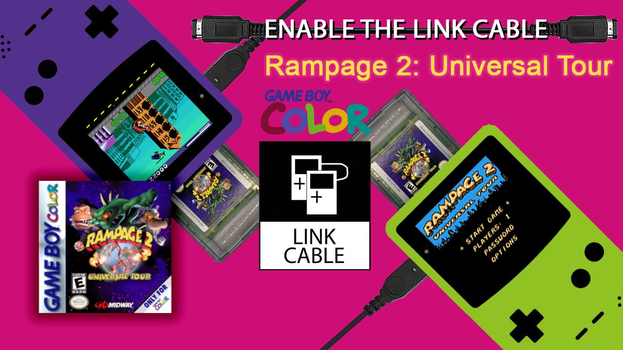Enable Link Cable Rampage2 Uni Tour GBC banner