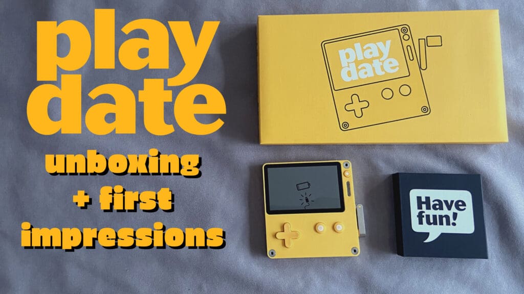 Playdate unbox banner Playdate unbox banner