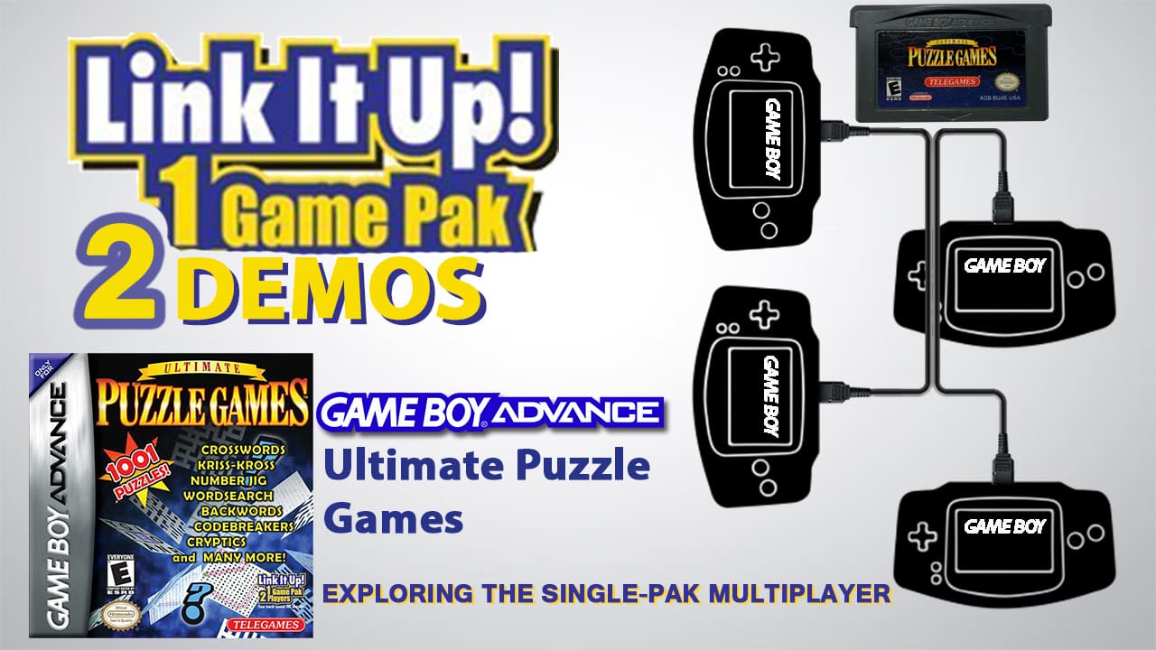 GBA Single Pak link Ultimate Puzzle Games