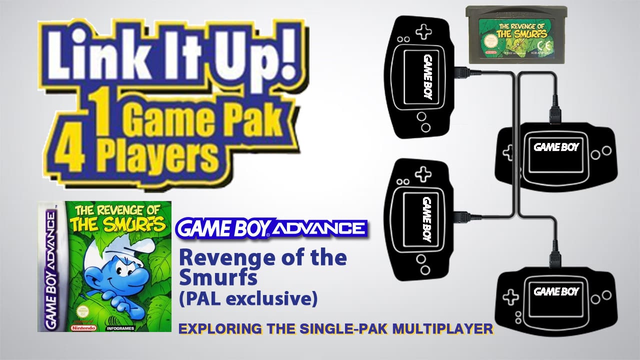 GBA Single Pak link YT Revenge of the Smufs