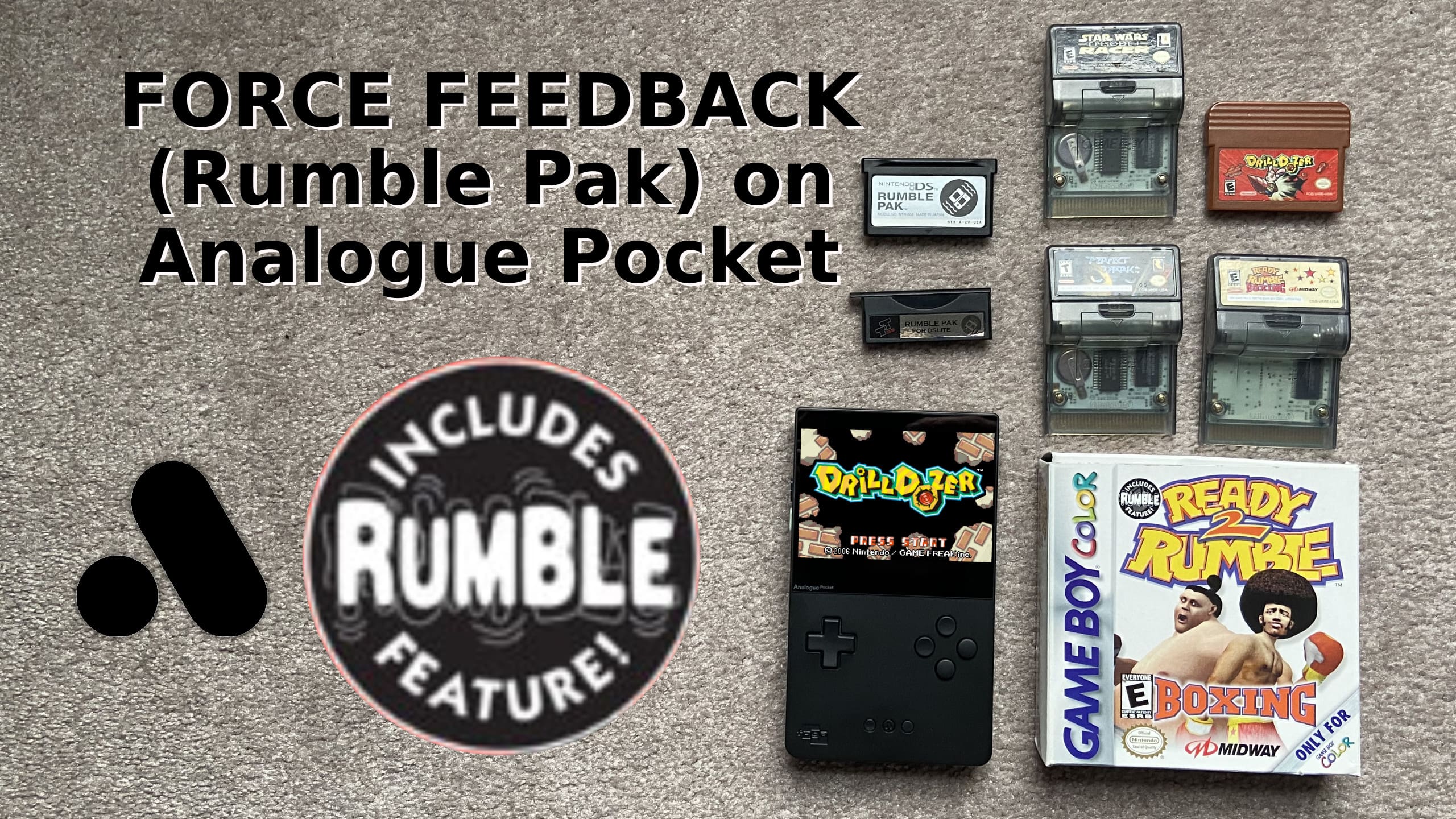 Analogue Pocket Rumble Pak banner