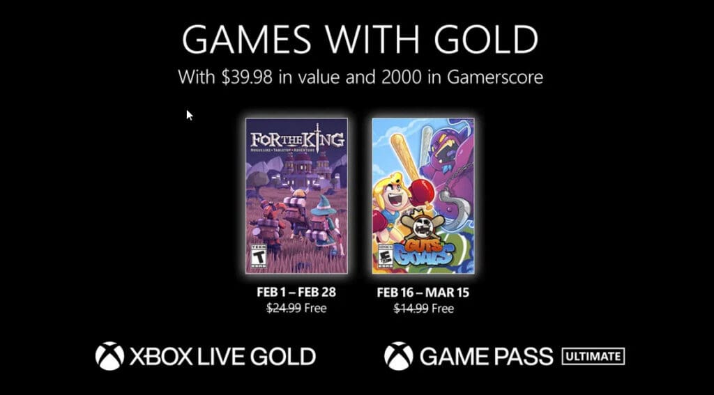 Xbox Gold Feb 2023 Xbox Gold Feb 2023