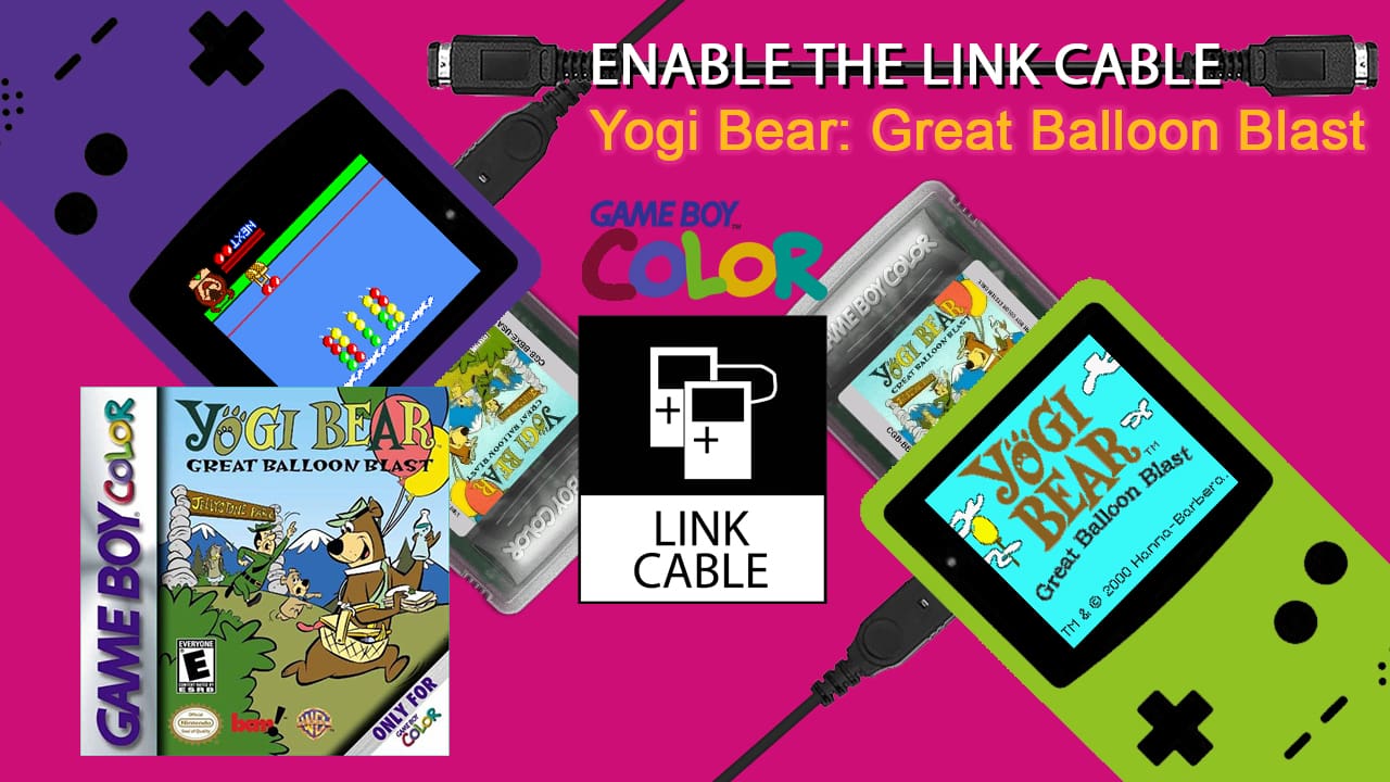 Enable Link Cable Yogi Bear Balloon Blast