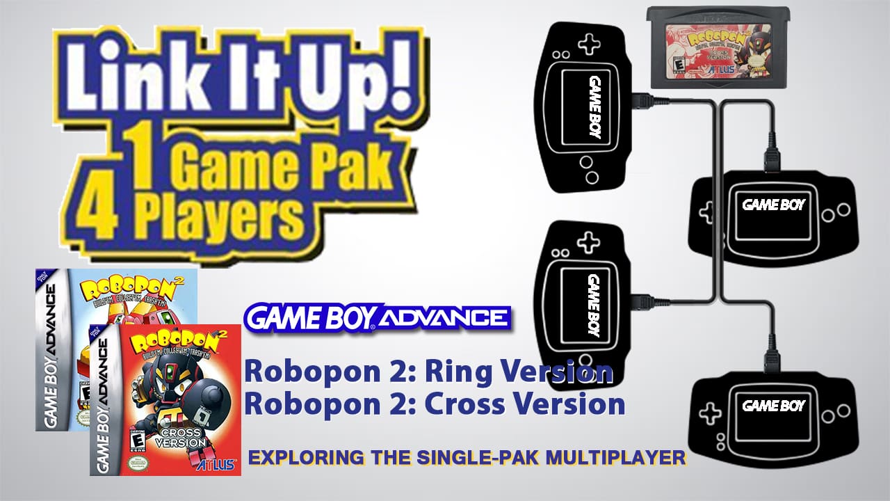 GBA Single Pak link Robopon 2 Ring Cross