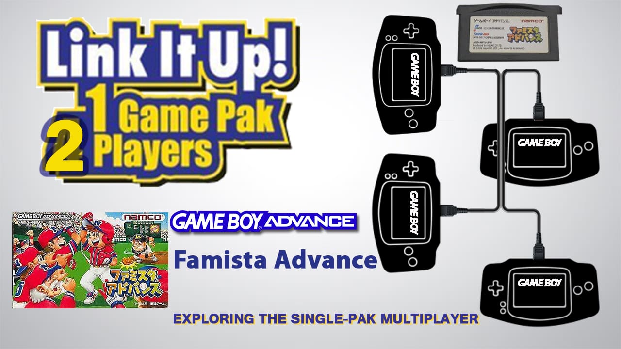 GBA Single Pak link Famista Advance