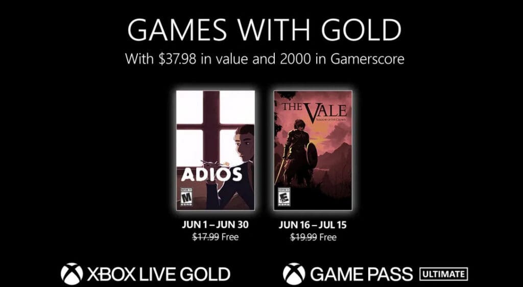 Xbox Games with Gold June 2023 Xbox Games with Gold June 2023