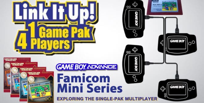 GBA Single Pak link Famicom Mini Series