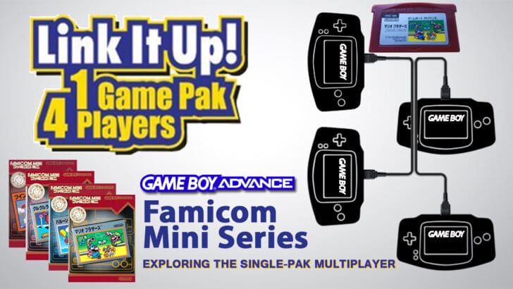 GBA Single Pak link Famicom Mini Series