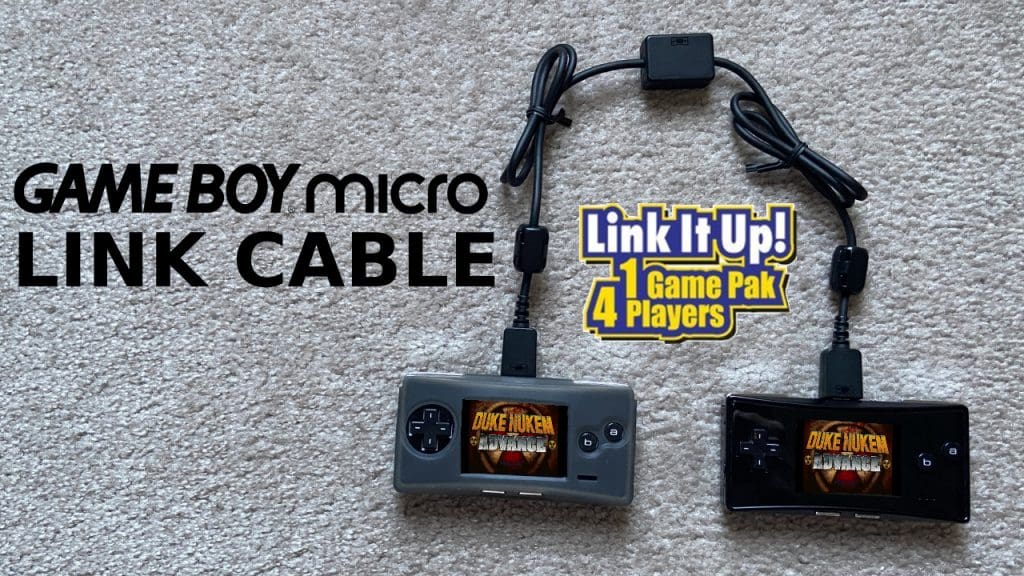Gameboy Micro Link cable banner