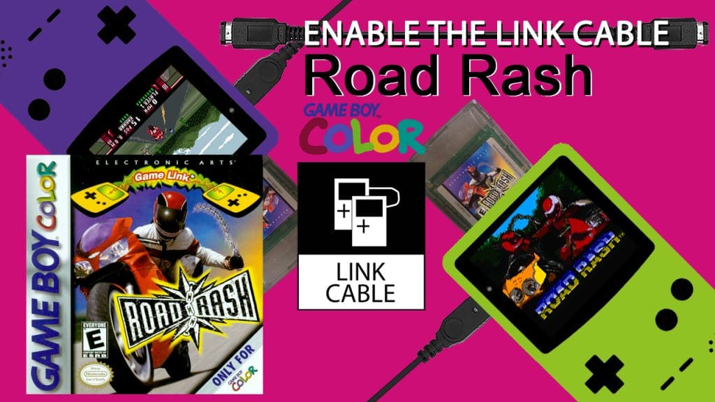 Enable the Link Cable Road Rash GBC 2p banner Road Rash GBC 2p link banner