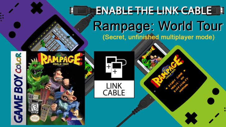 Rampage World Tour Enable the link cable banner