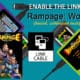 Rampage World Tour Enable the link cable banner