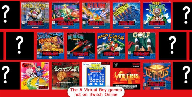 Virtual Boy Switch Online missing games banner
