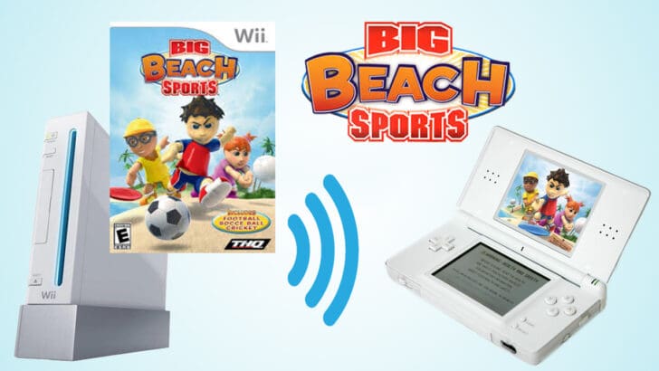 Wii-to-DS Big Beach Sports
