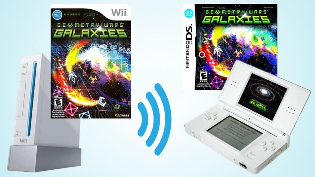 Wii to DS Geometry Wars Galaxies Geometry Wars Galaxies