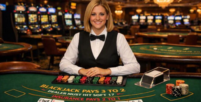 Blackjack table